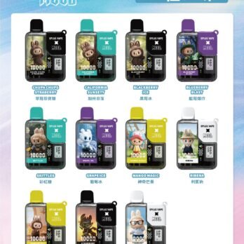 MEEL聯名 10000口拋棄式電子煙 8.5ml 550mAh可充電 3%尼古丁鹽 Mesh網狀霧化  現貨秒發