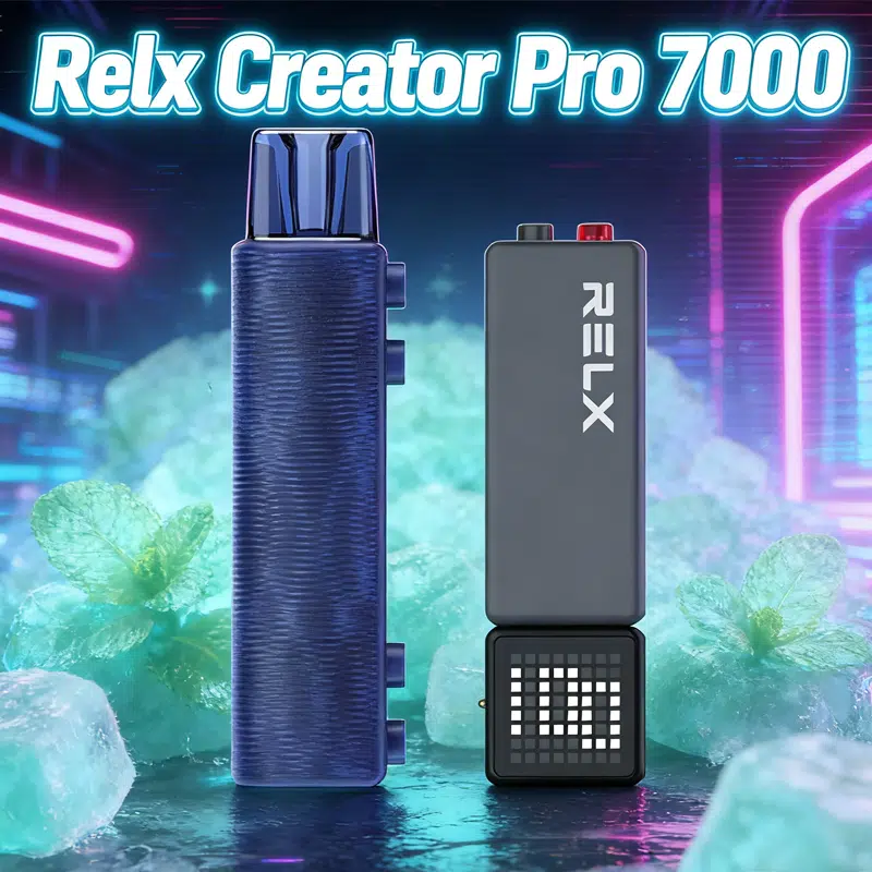 【RELX 悅刻】Creator積木 7000口拋棄式電子煙套裝 含主機 6ml儲油倉 3%丁鹽 綿密口感 台灣現貨秒發:圖片 8